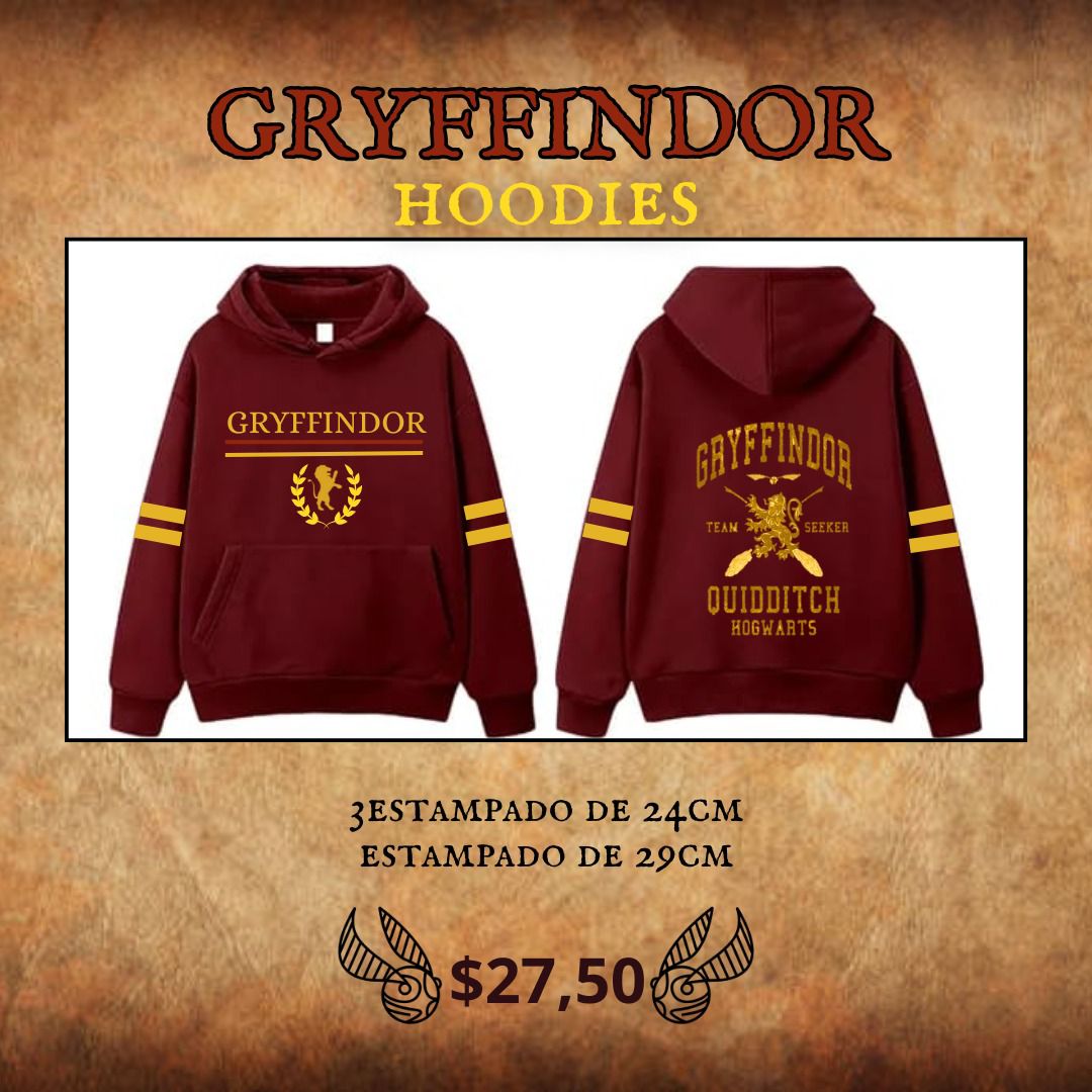 🦁 HOODIE GRYFFINDOR – EDICIÓN MÁGICA 🪄