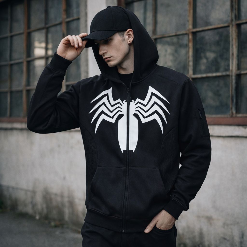 VENOM "SYMBIOTE" ZIP-UP – DARK EDITION