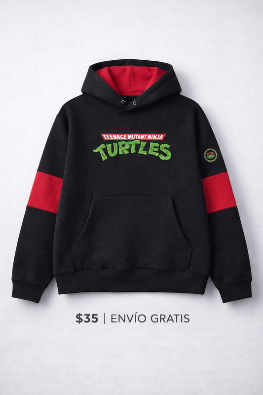 Hoodie Tortugas Ninja Turtles Black & Red Edition | Ind Store Ecuador - Foto 1