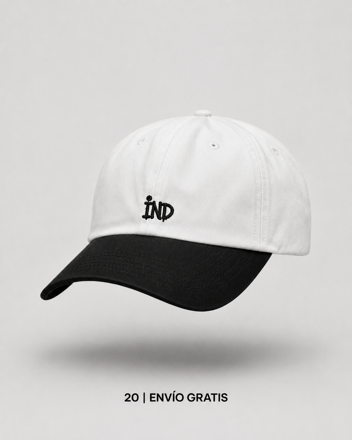 Gorra IND Bordada White & Black Edition | Ind Store Ecuador - Foto 1