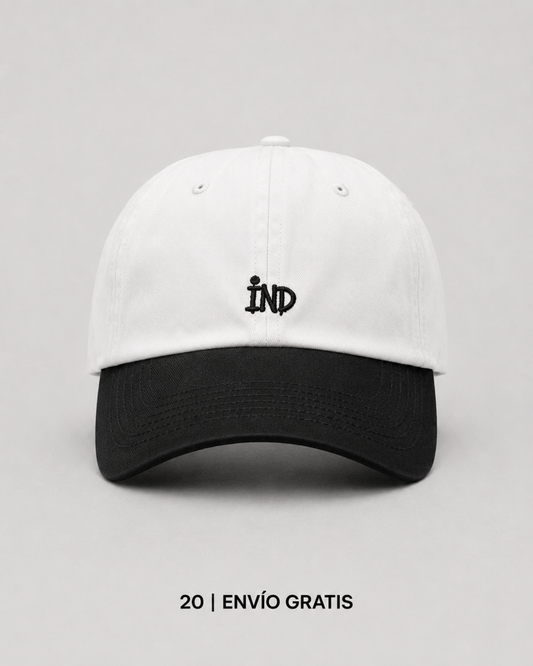 Gorra IND Bordada White & Black Edition | Ind Store Ecuador - Foto 2