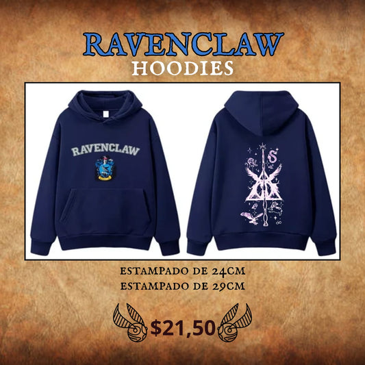 🦅 Hoodie Ravenclaw Oficial – Conquista con Sabiduría y Estilo