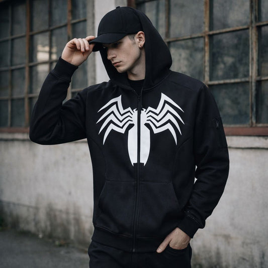 VENOM "SYMBIOTE" ZIP-UP – DARK EDITION