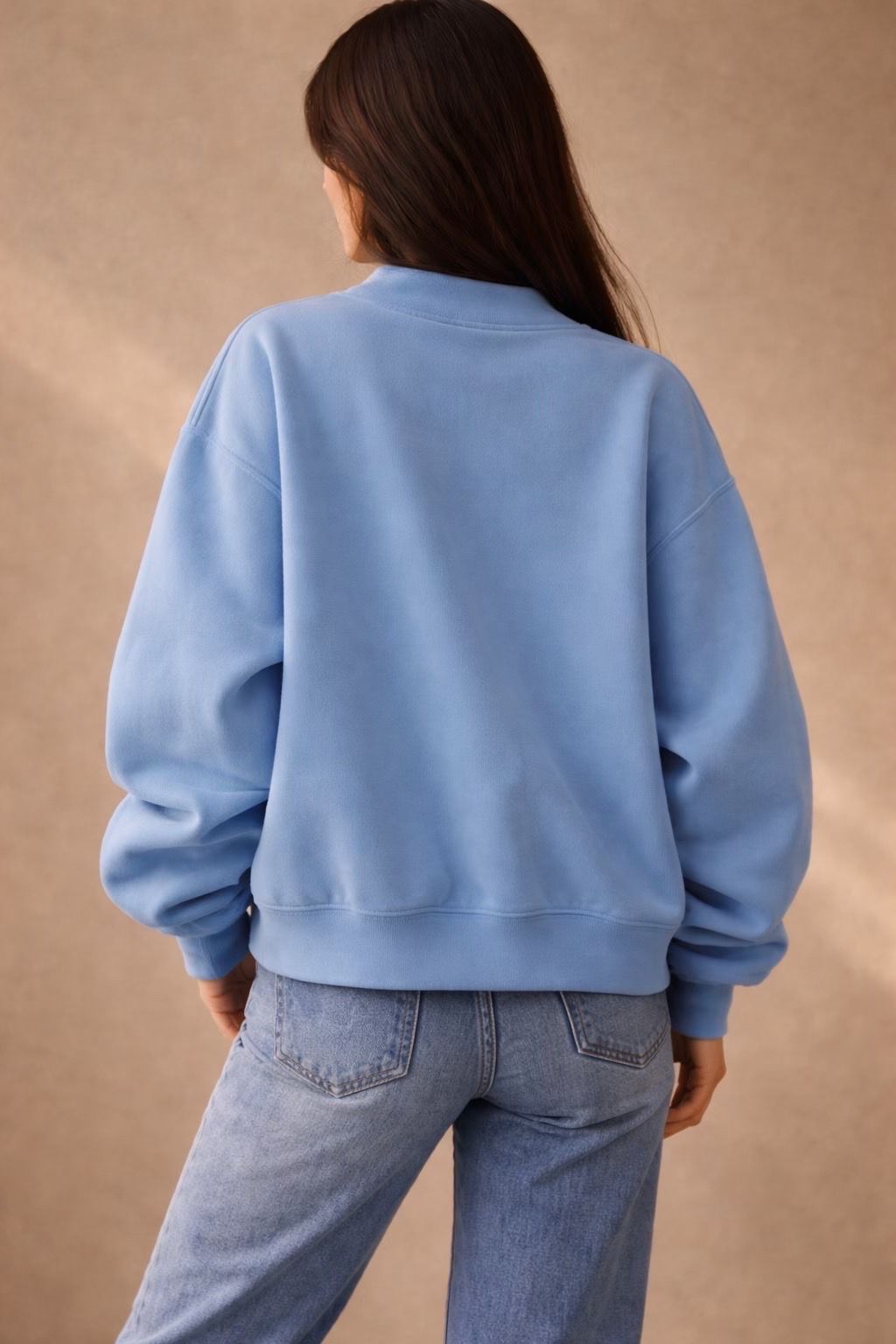 Bomber Hoodie "Sky Blue" – Chaqueta Premium con Cierre