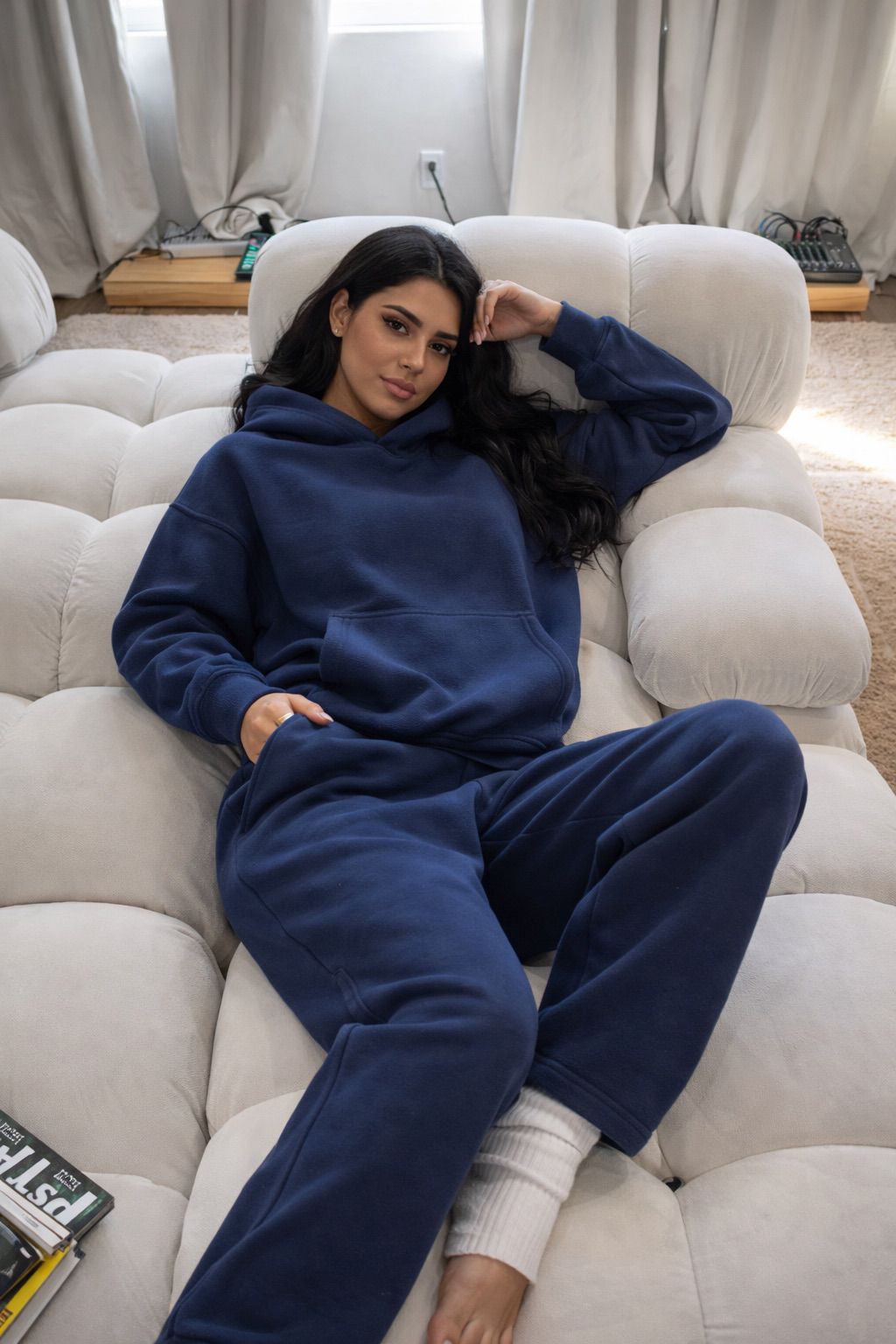 Set Minimalist Navy: Hoodie & Jogger