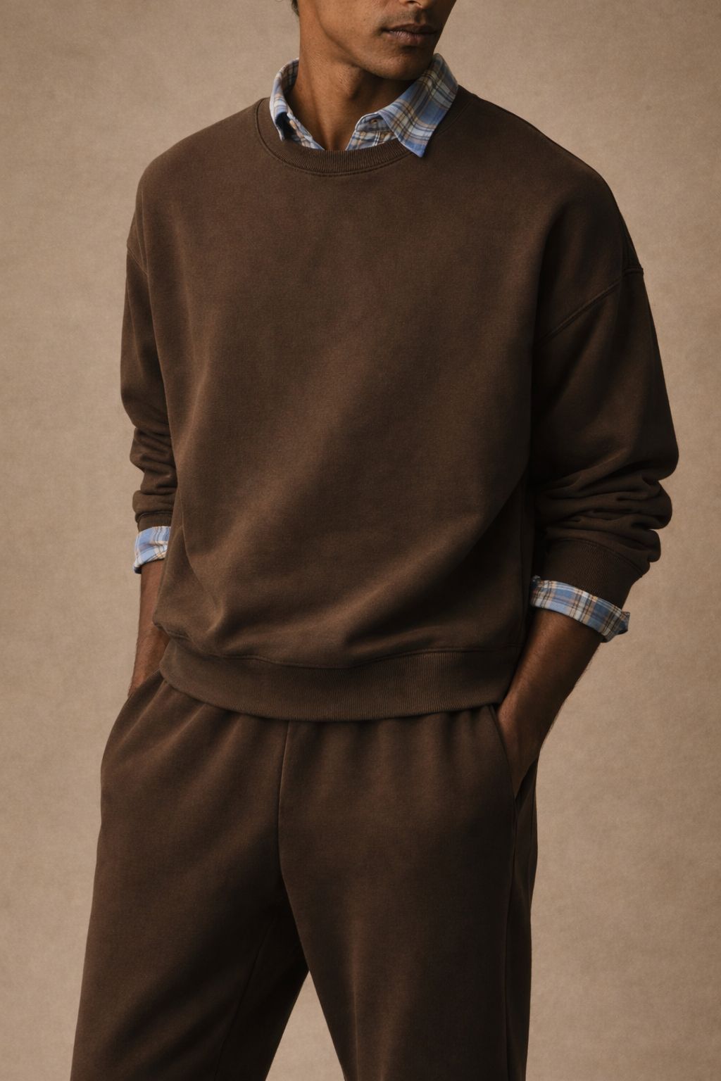 ☕ MOCHA "EARTH" CREWNECK SET – THE TERRA SERIES