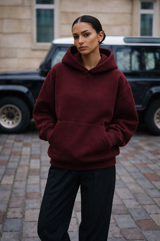 🍷 MAROON "VINTAGE WINE" HOODIE – HEAVYWEIGHT SERIES