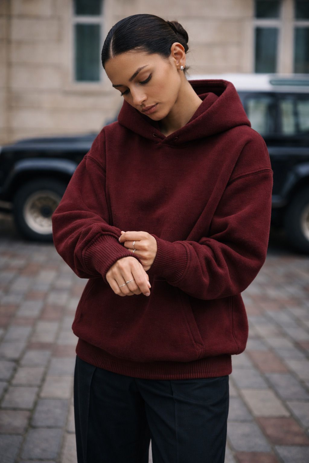 🍷 MAROON "VINTAGE WINE" HOODIE – HEAVYWEIGHT SERIES