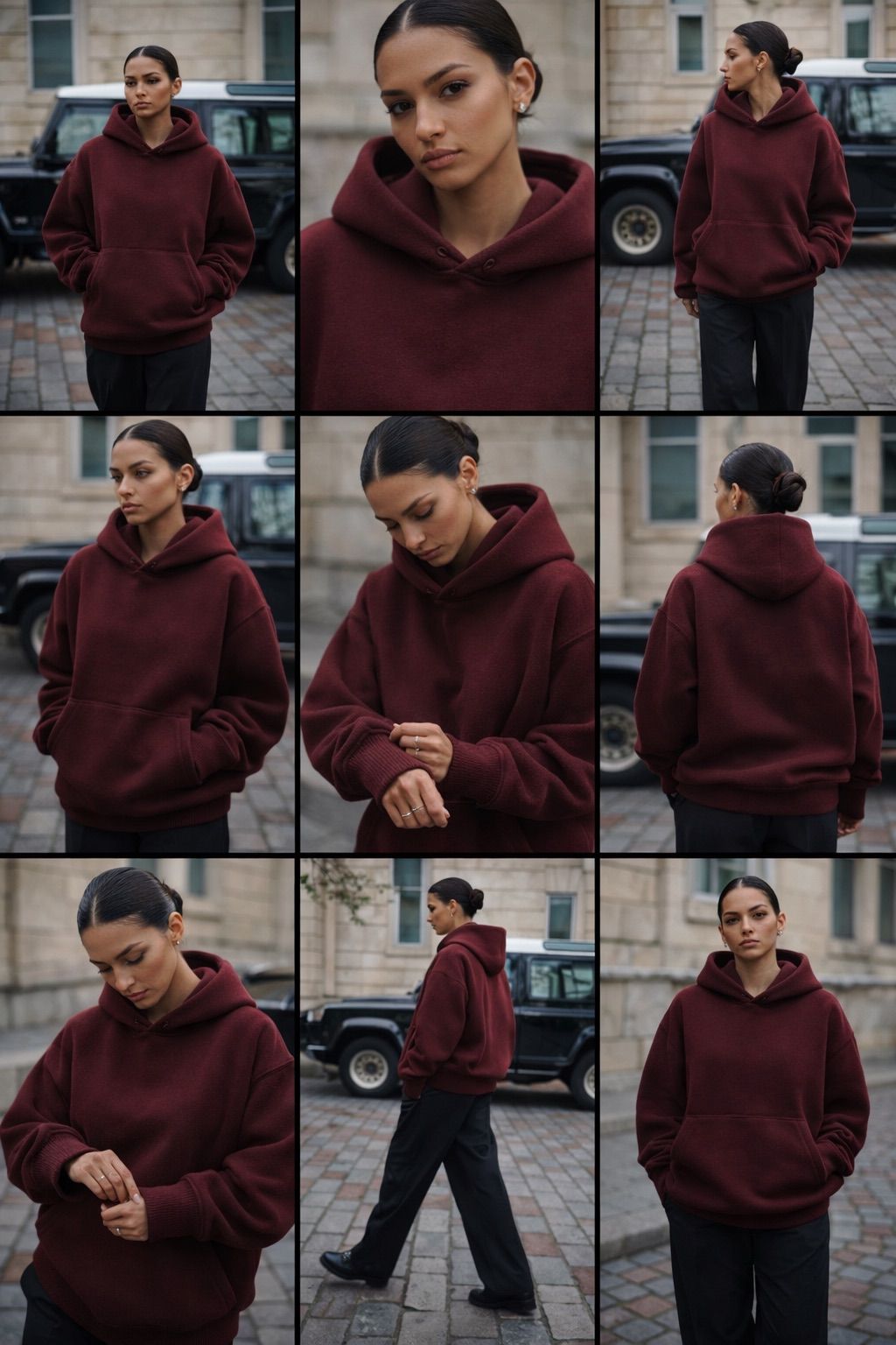 🍷 MAROON "VINTAGE WINE" HOODIE – HEAVYWEIGHT SERIES