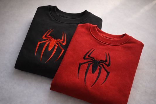 🕷️ SPIDER-VERSE EMBROIDERED SERIES – PREMIUM CREWNECK