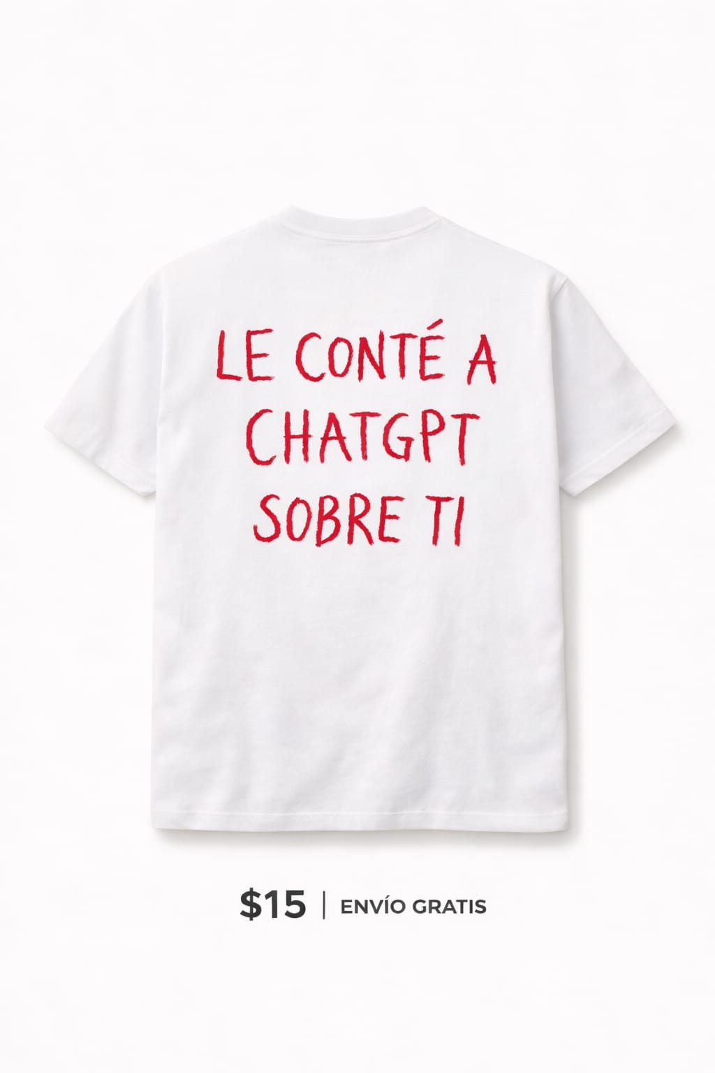 Tee "Confesiones" – White & Red Edition