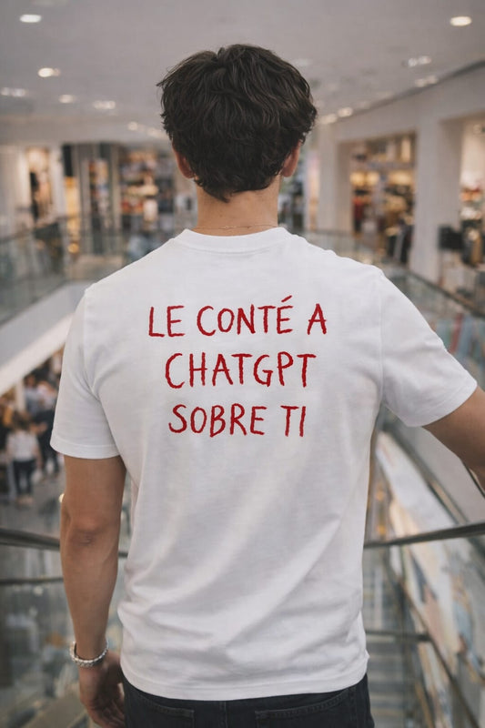 Tee "Confesiones" – White & Red Edition