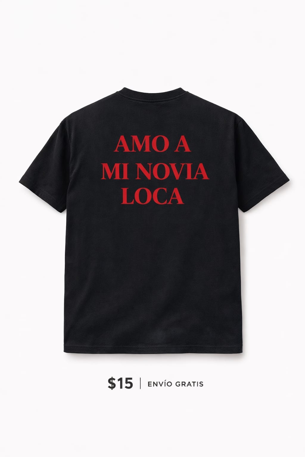 Tee "Red Flag Love" – Black & Red Edition