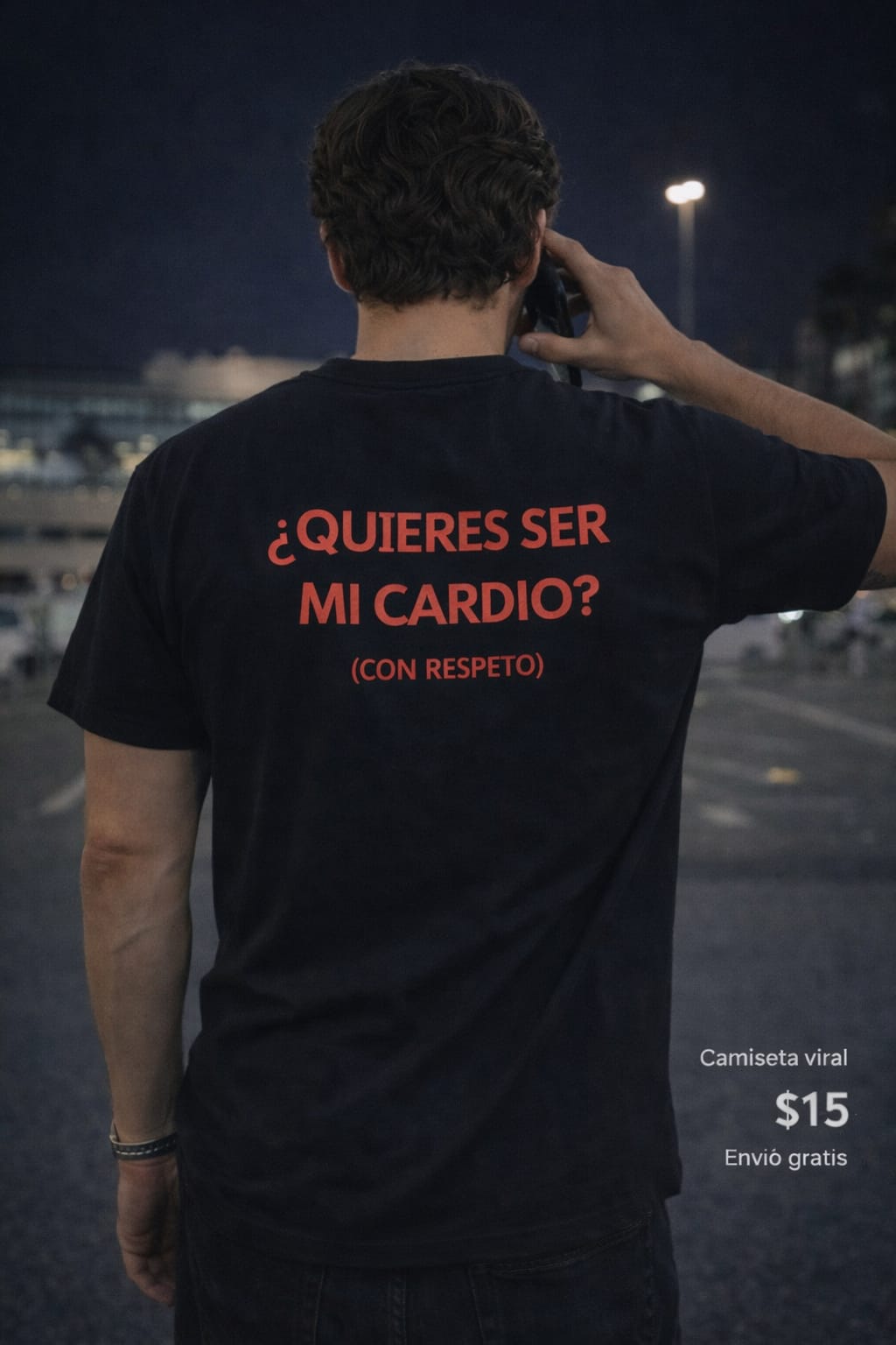 Tee "Cardio" – Black & Orange Edition