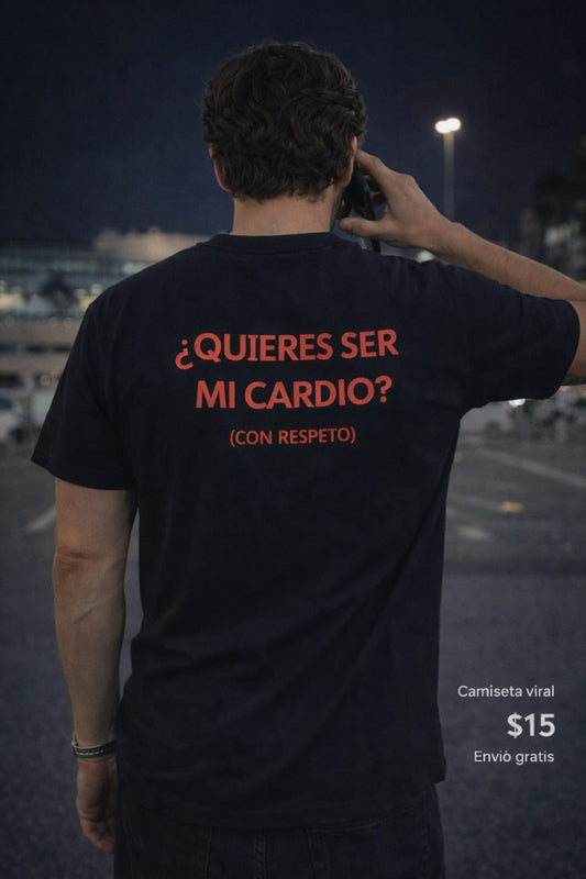 Tee "Cardio" – Black & Orange Edition