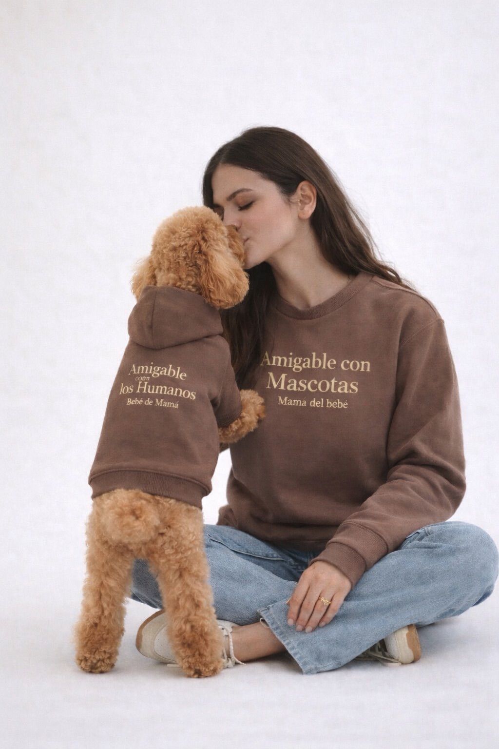 Set "Vínculo Incondicional" - Crewneck & Pet Hoodie