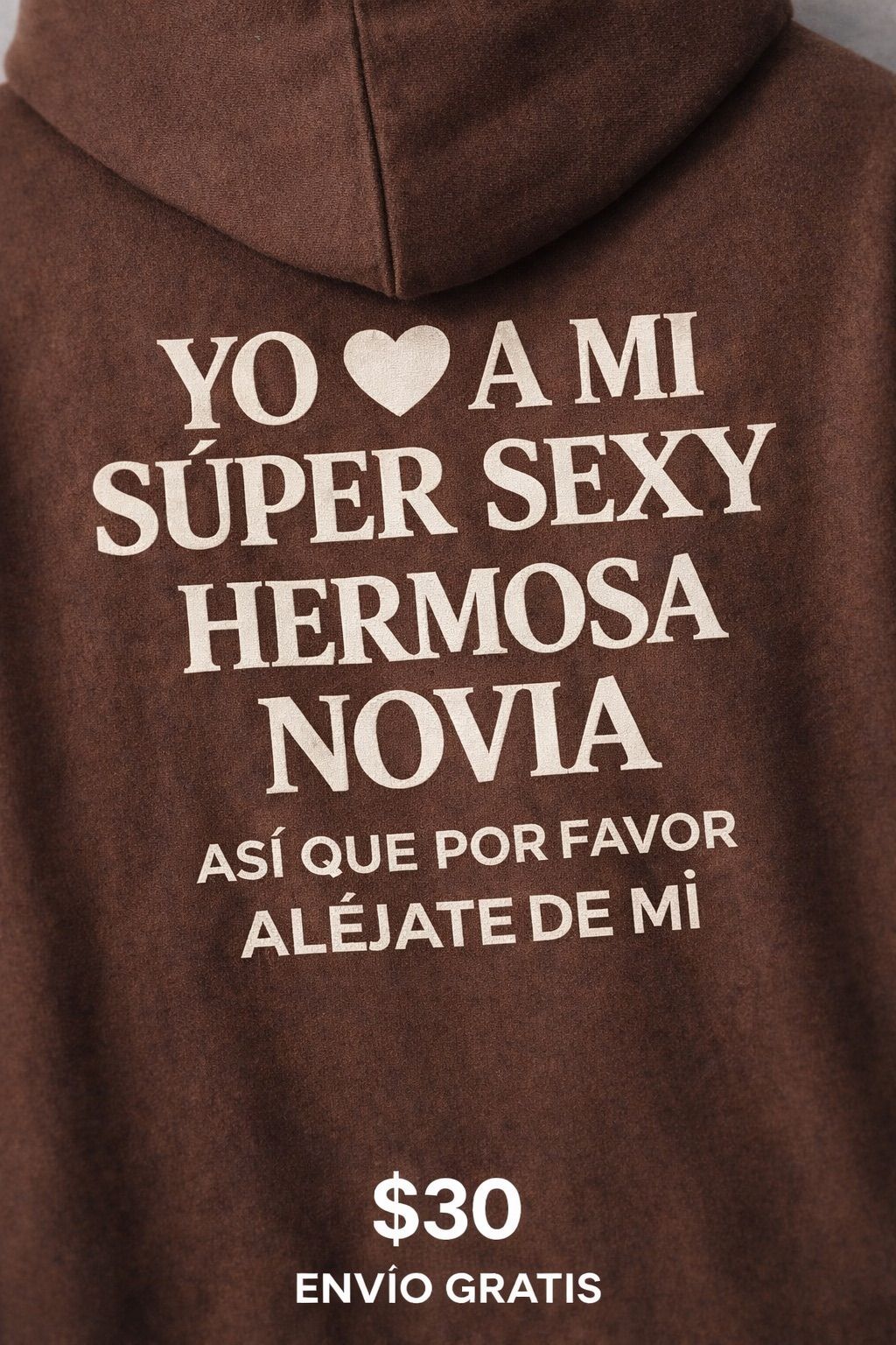 Hoodie "Lealtad" Brown - Novia Edition