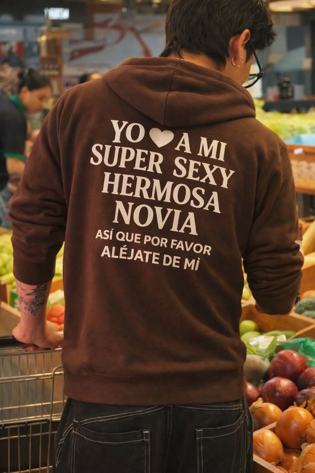 Hoodie "Lealtad" Brown - Novia Edition