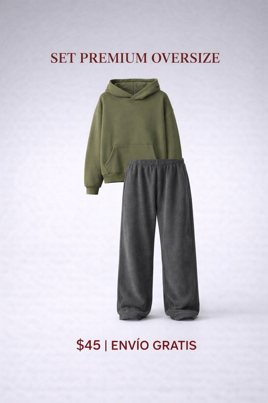 Moss & Charcoal Premium Set - Oversize Edition