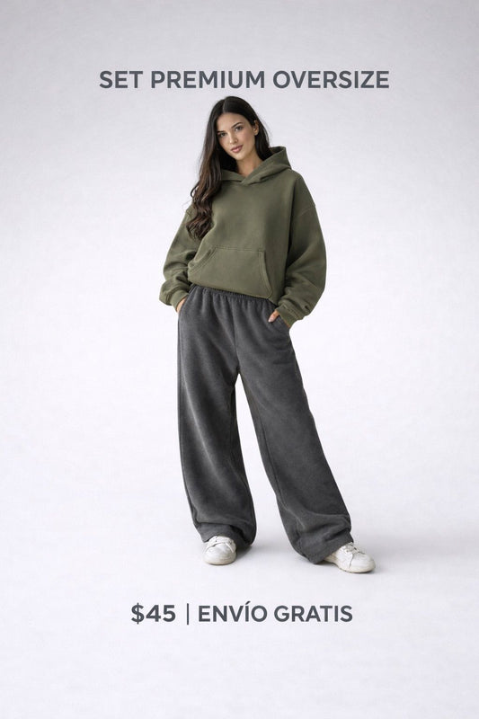 Moss & Charcoal Premium Set - Oversize Edition