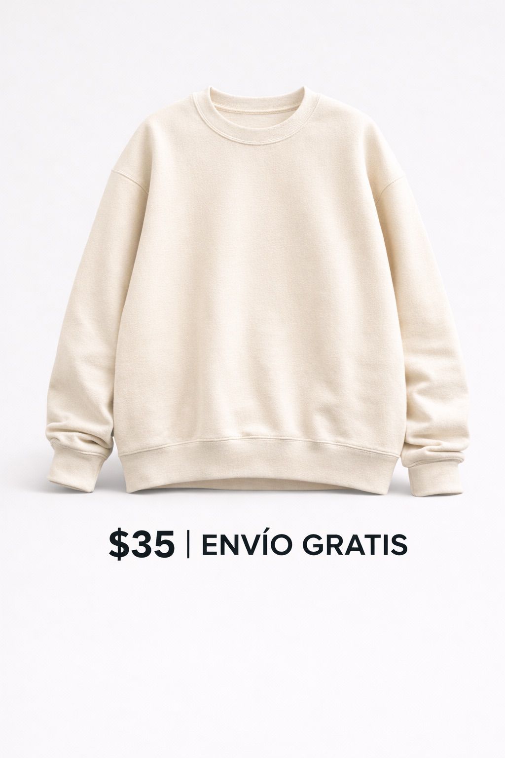 Crewneck Esencial Crema: Tu nuevo básico favorito