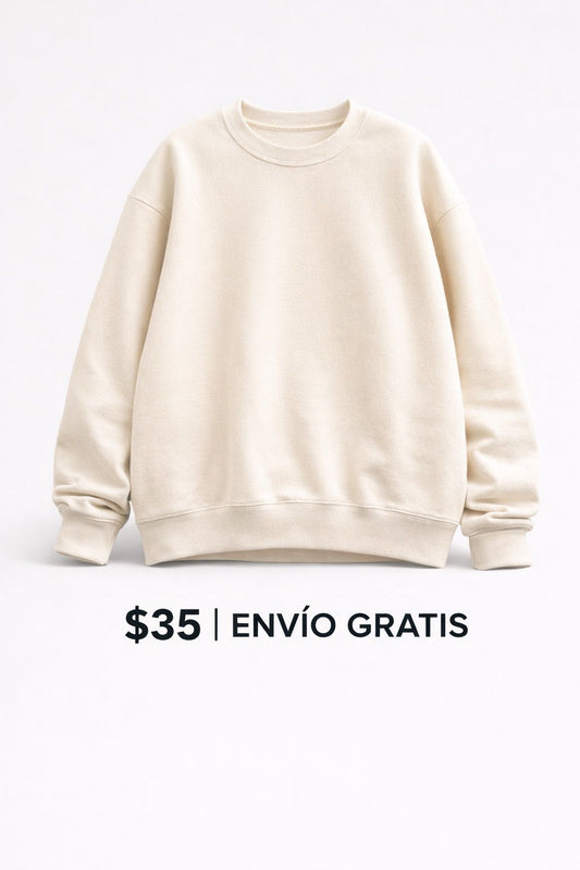 Crewneck Esencial Crema: Tu nuevo básico favorito