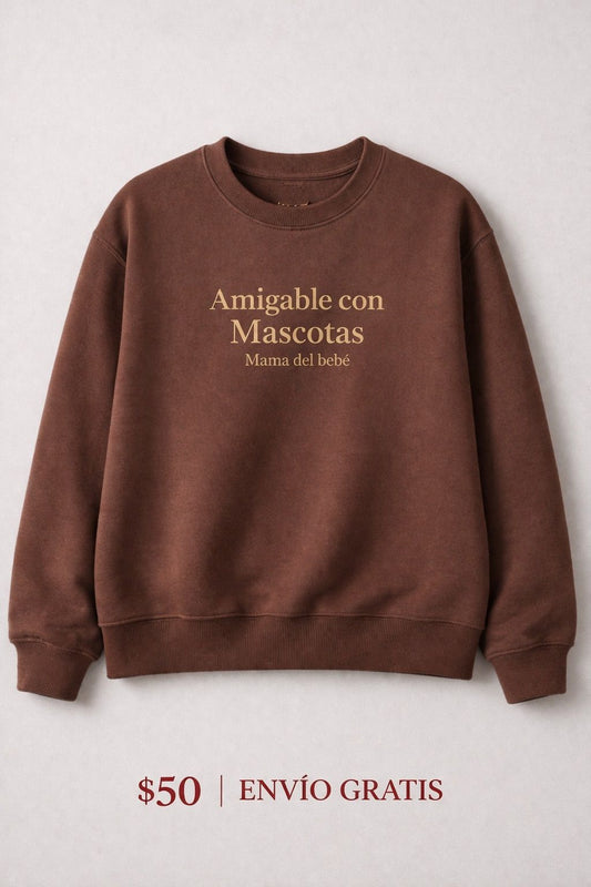 Conjunto Sudadera para Mí y Mi Mascota "Vínculo Incondicional" - Crewneck Humano + Hoodie Perro | Match Mascota Dueño