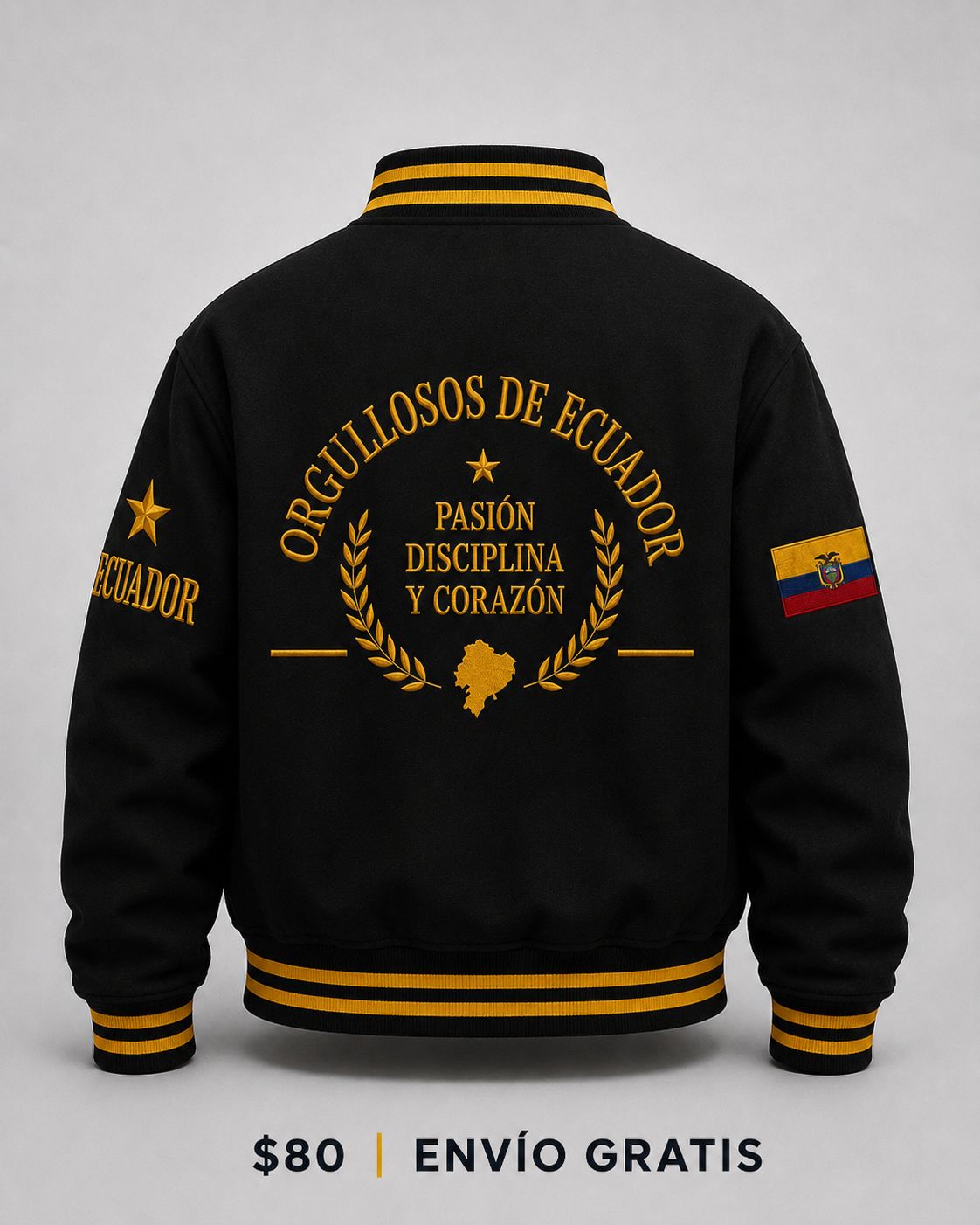 Varsity Bomber Jacket | Ecuador Edition — IND EST. 2005