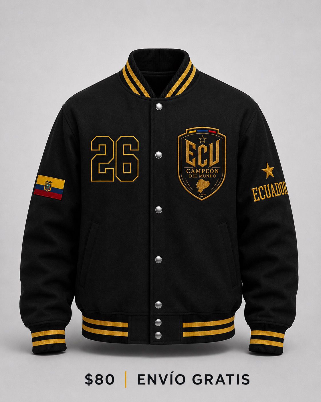Varsity Bomber Jacket | Ecuador Edition — IND EST. 2005