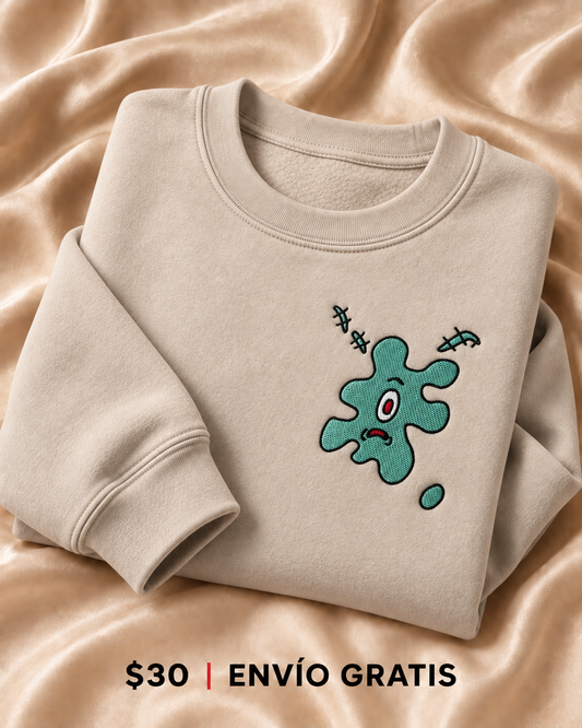 Stitched Blob Crewneck Bordado Beige Edition | Ind Store Ecuador - Foto 1