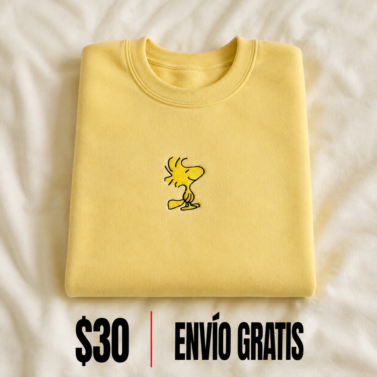 Woodstock Crewneck Bordado Yellow Edition | Ind Store Ecuador - Foto 1