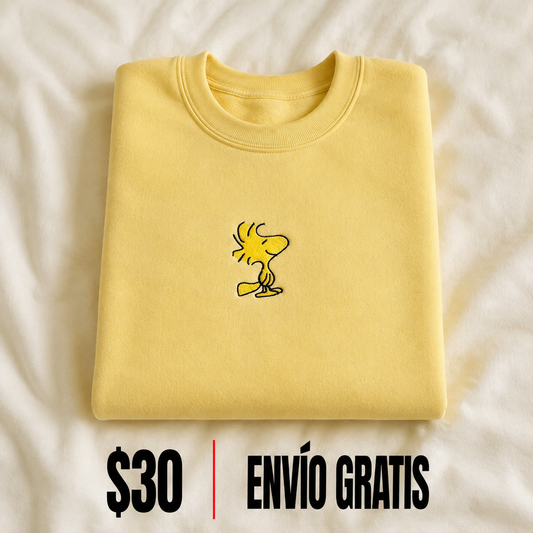 Woodstock Crewneck Bordado Yellow Edition | Ind Store Ecuador - Foto 1