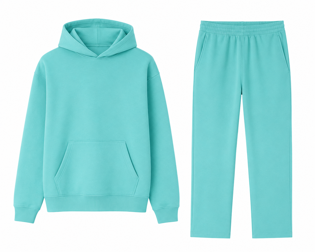 Conjunto Hoodie + Jogger Essential Aqua Edition | Ind Store Ecuador - Foto 1