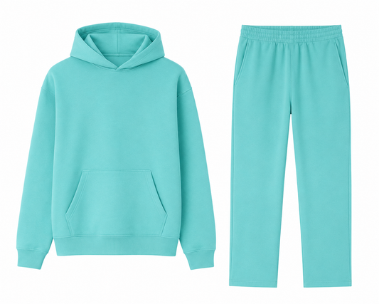 Conjunto Hoodie + Jogger Essential Aqua Edition | Ind Store Ecuador - Foto 1