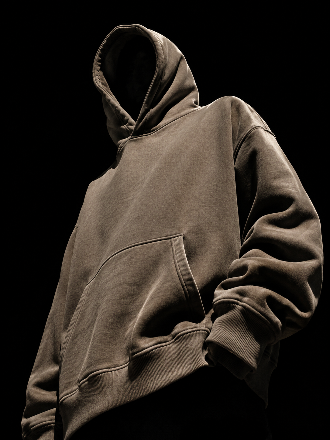 Hoodie Essential Washed Mocha Brown Edition | Ind Store Ecuador - Foto 1